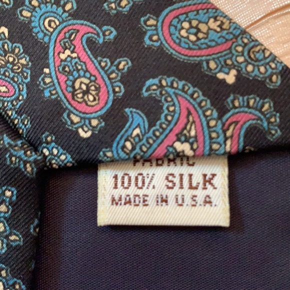 Daks paisley silk tie- vintage - Picture 3 of 6